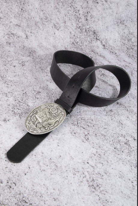 Vegan Leather Western Cowboy Boot Buckle Belt (3 Colors)