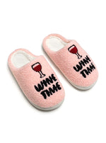 "Wine Time" Slippers
