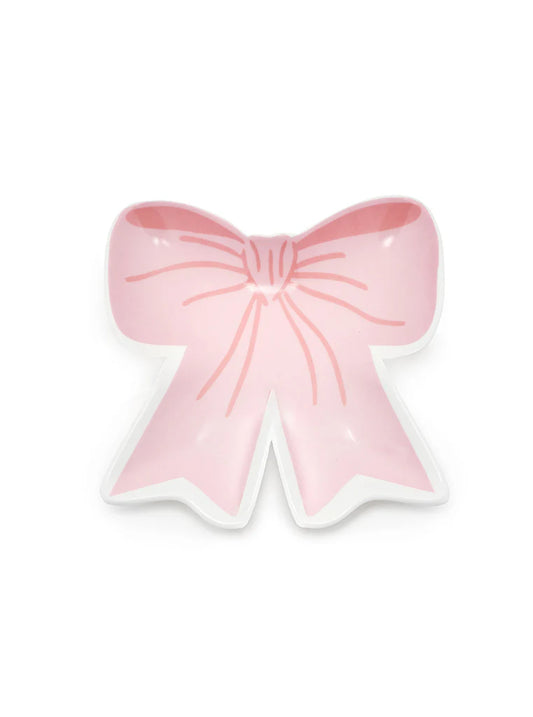Pink Bow Trinket Dish