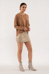 Drop Shoulder Round Neck Lightweight Sweater (Plus Size - Sienna)