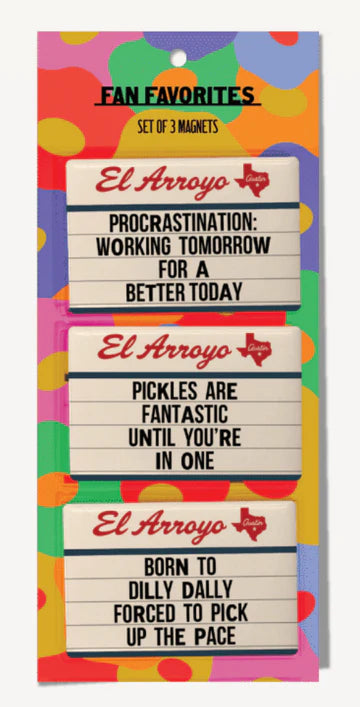 "Fan Favorites" Marquee Sign Magnet Set (3 Pack)
