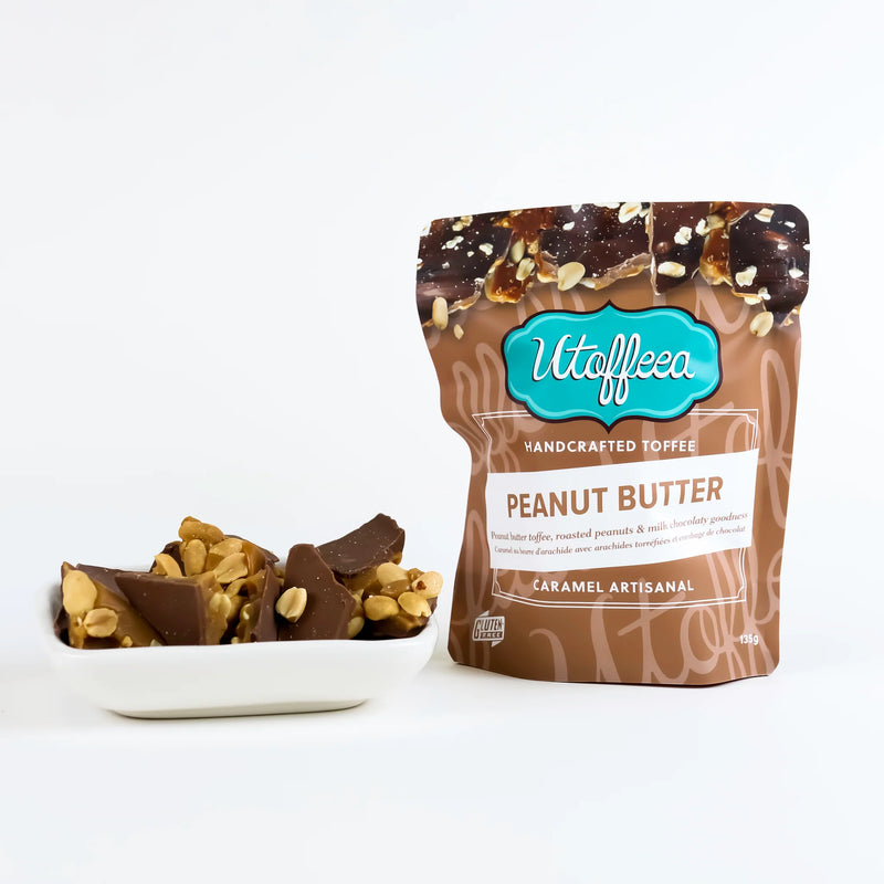 Utoffeea || Peanut Butter Handcrafted Toffee 135g Bag