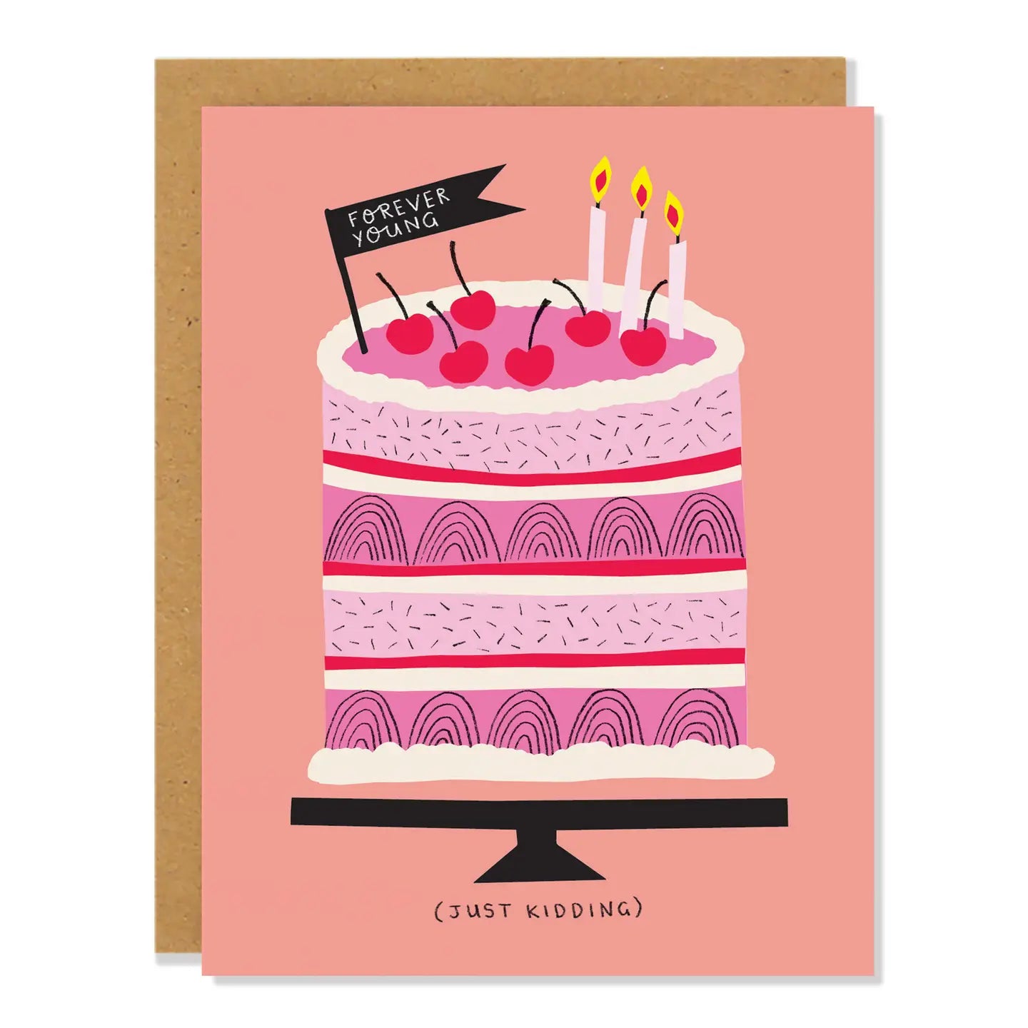 "Forever Young. Just Kidding." Birthday Card