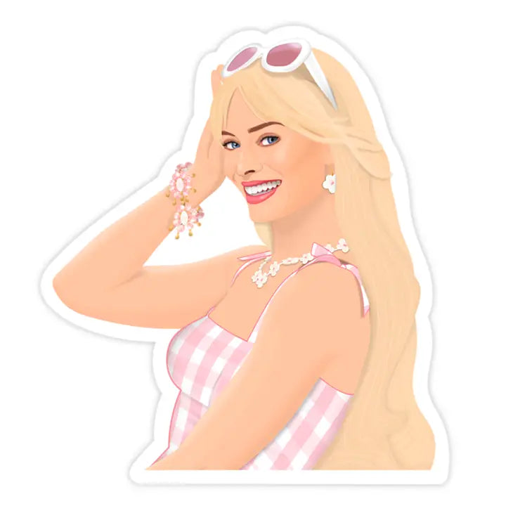 Barbie Movie || Barbie Margot Robbie Vinyl Sticker