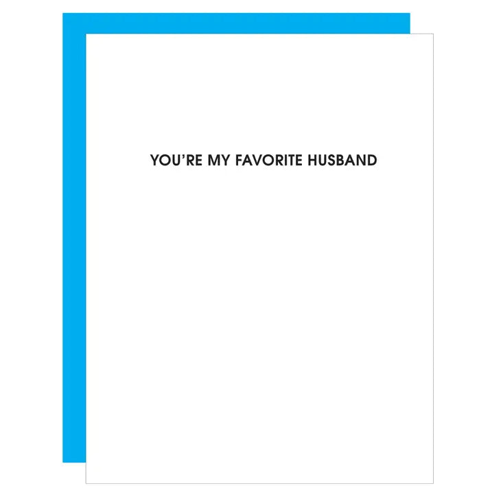 "You're My Favorite Husband" Love / Anniversary Card