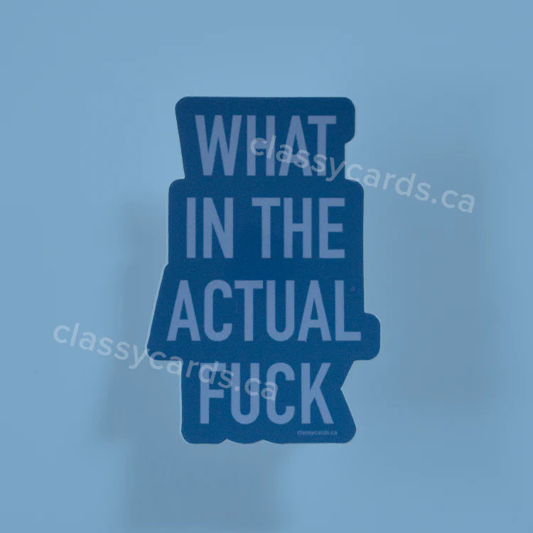 "What In The Actual Fuck" Vinyl Sticker