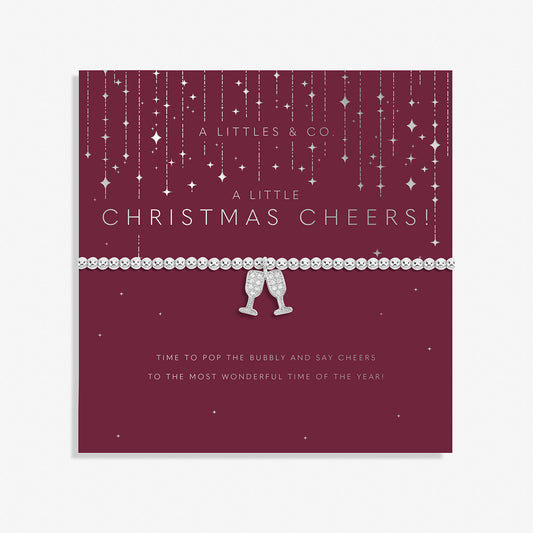 A Little Christmas Cheers Silver Plated Bracelet