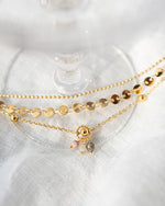 BELLA | GOLD MULTI-STRAND CHARM ANKLET