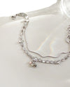BELLA | SILVER MULTI-STRAND CHARM ANKLET