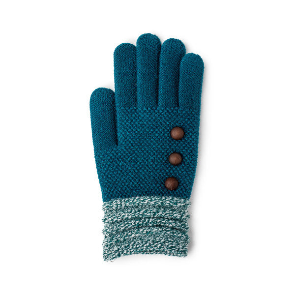 Stretch Knit Gloves (Teal)