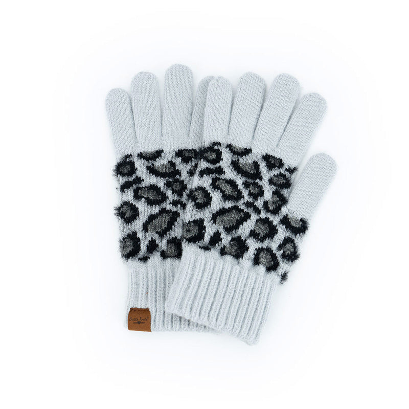 Snow Leopard Gloves (Grey)