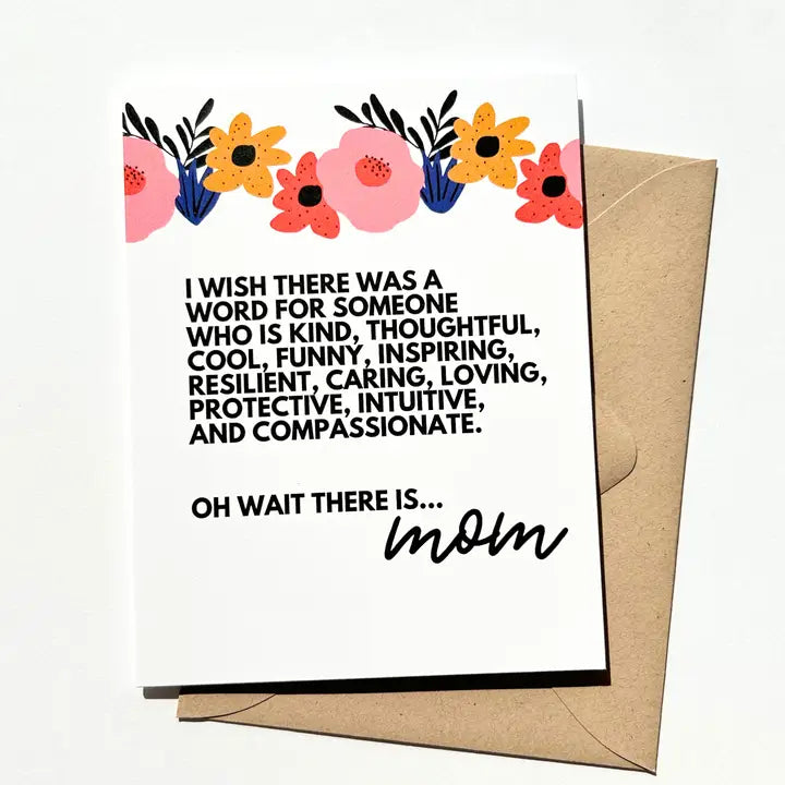 "I Wish There Was a Word For . . " Mother's Day Card