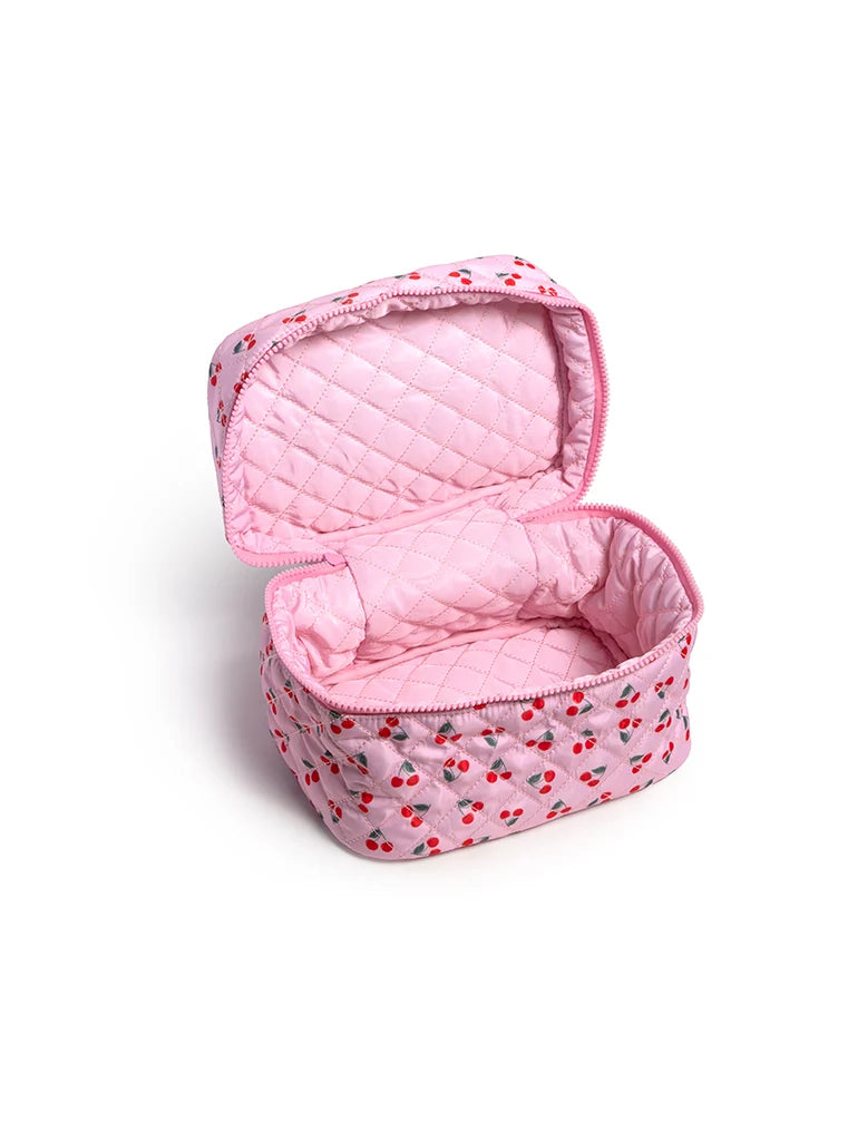 Cherry Print Cosmetic Case