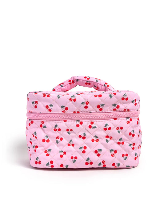 Cherry Print Cosmetic Case