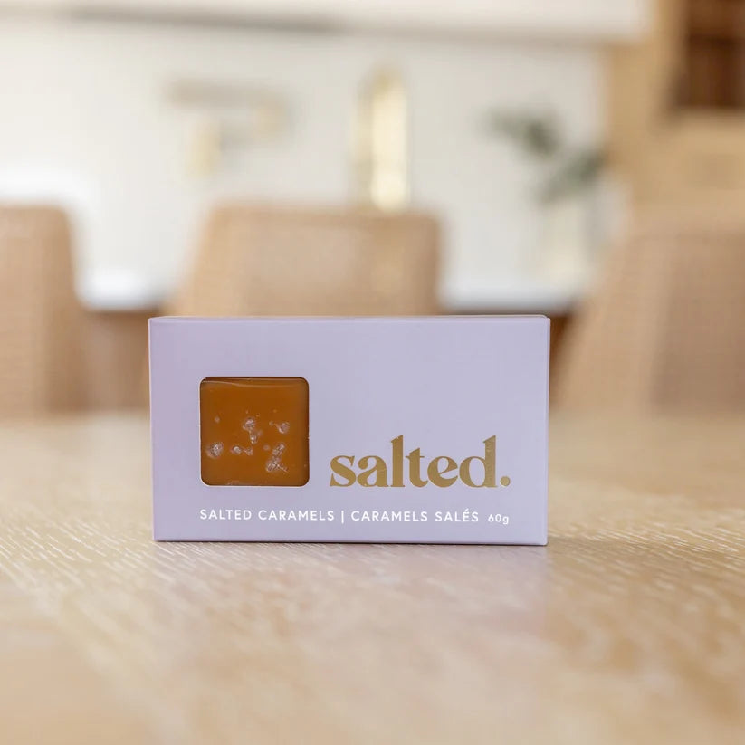 *Canadian Brand* | salted. | Classic Sea Salt Caramels (2 Piece Box)