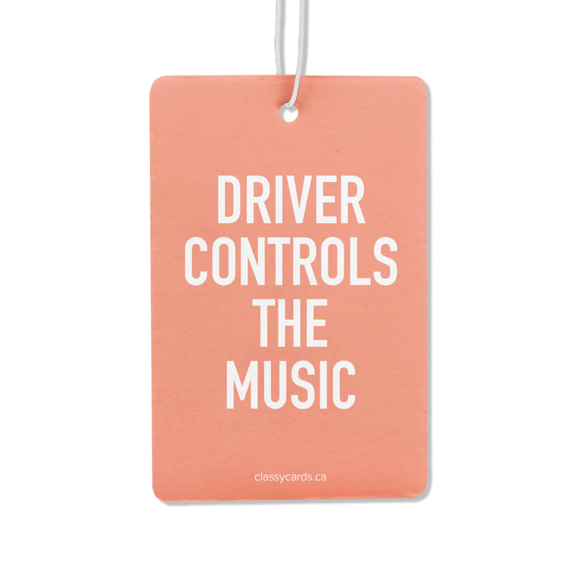 "Driver Controls The Music" Air Freshener