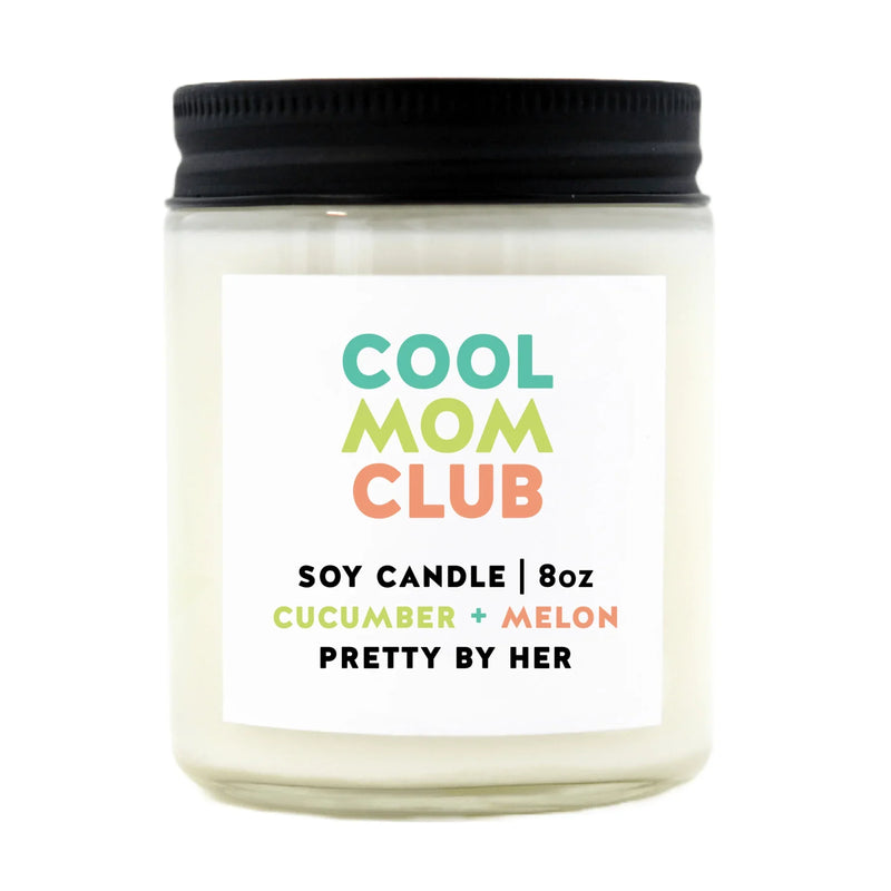 "Cool Mom Club" 8oz Soy Wax Candle