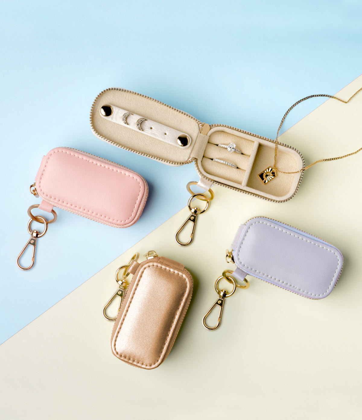 "Lost Without You" Jewelry Case Keychain (4 Colors)