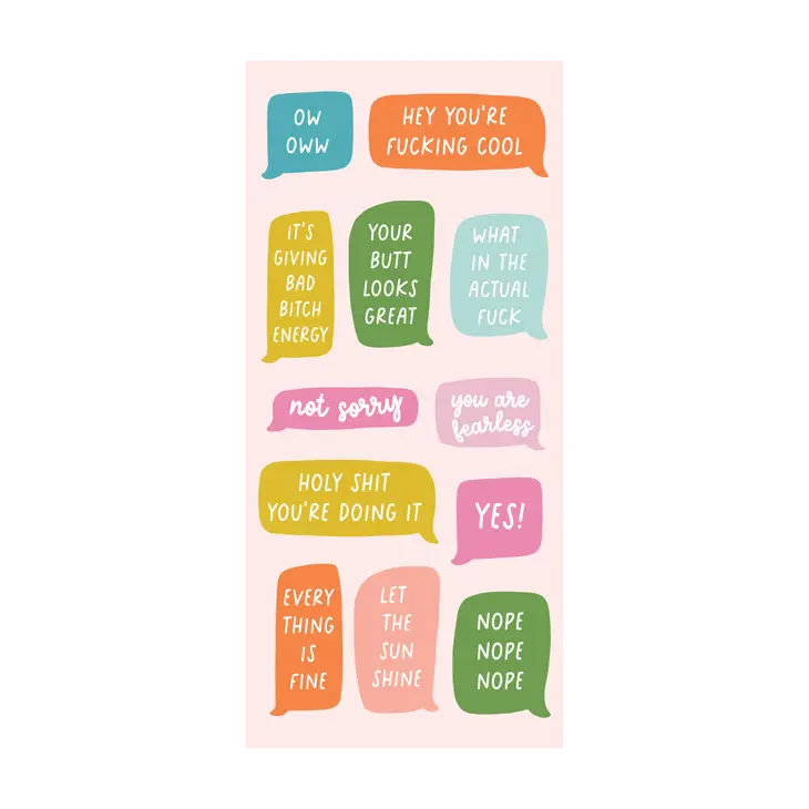 Sticker Booklet || The Sweary Everything Edition