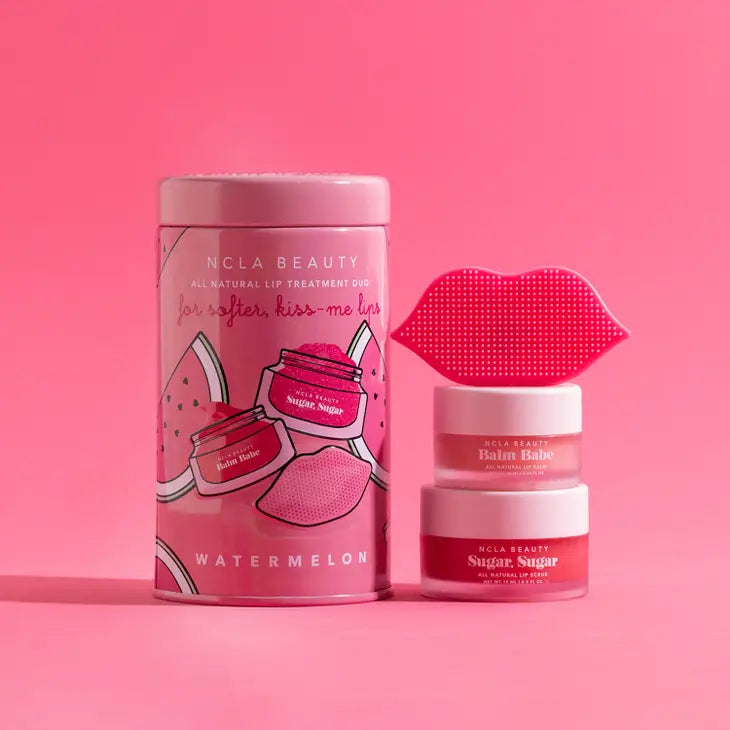 Watermelon Lip Care Gift Set + Lip Scrubber