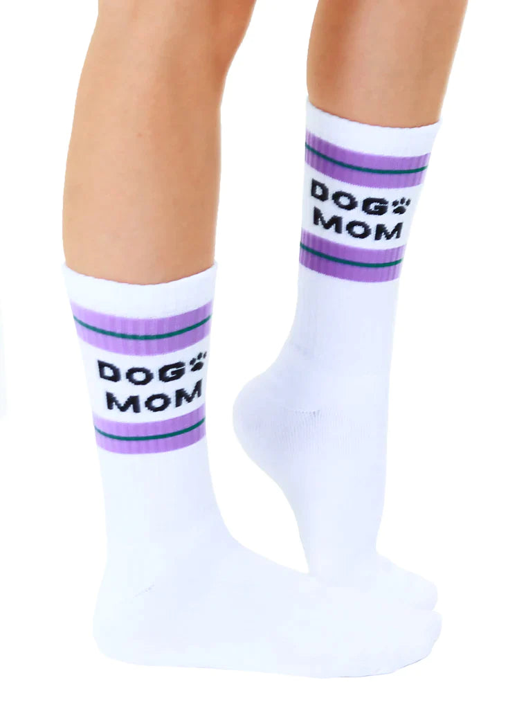"Dog Mom" Unisex Classic Crew Socks