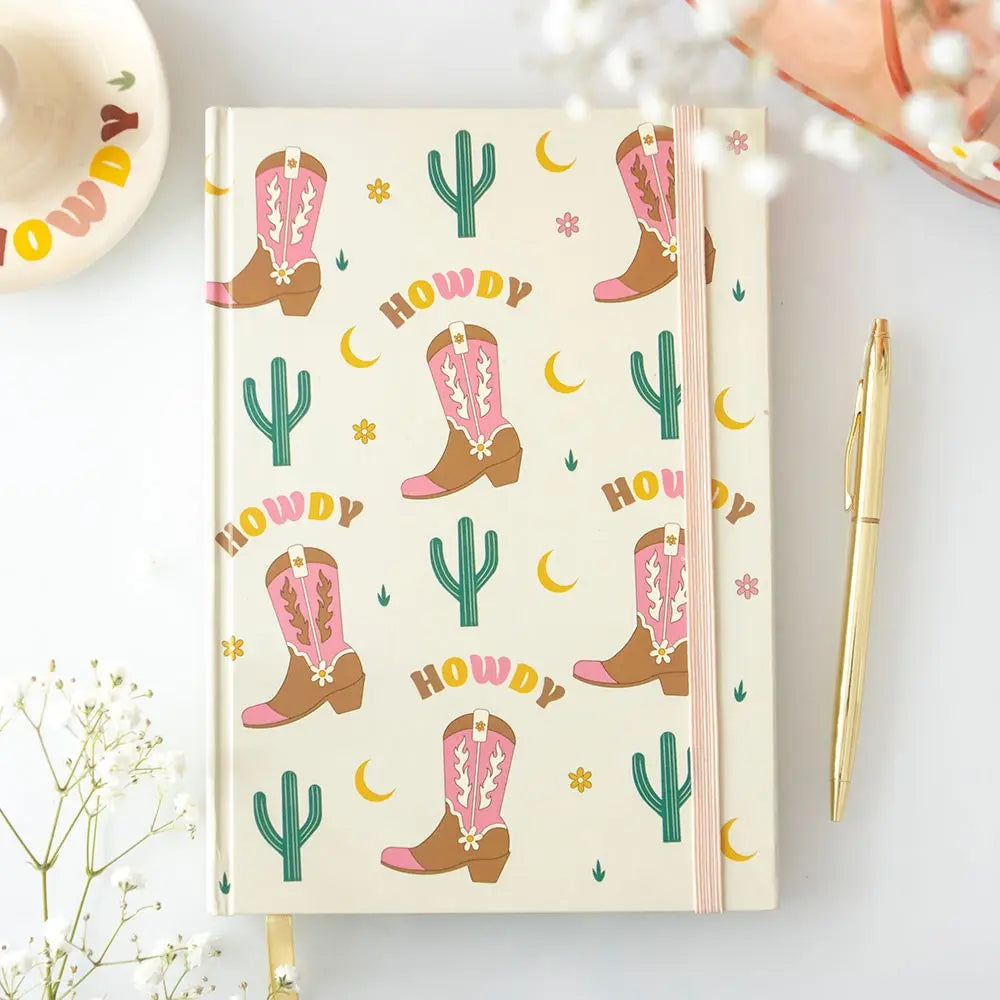 Cowboy Boot Notebook w/ Sticker Sheet