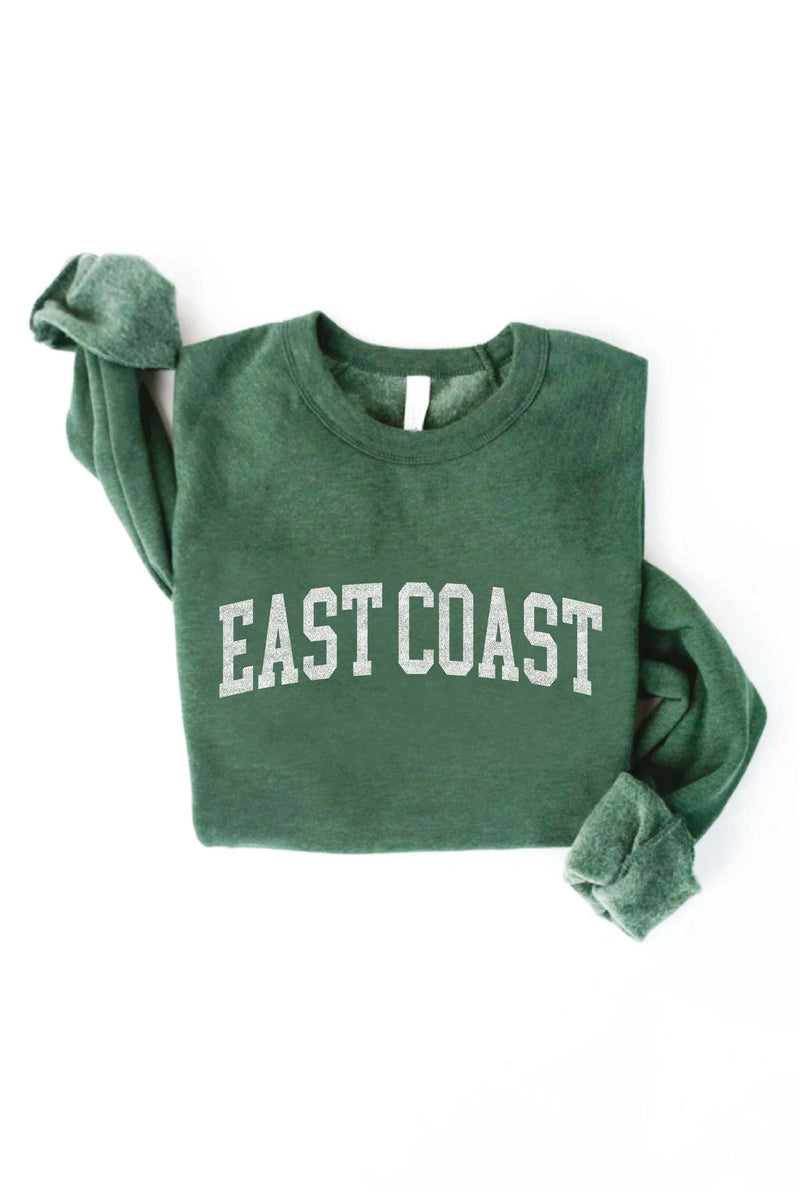 Unisex East Coast Sweatshirt (Block) - Heather Forest