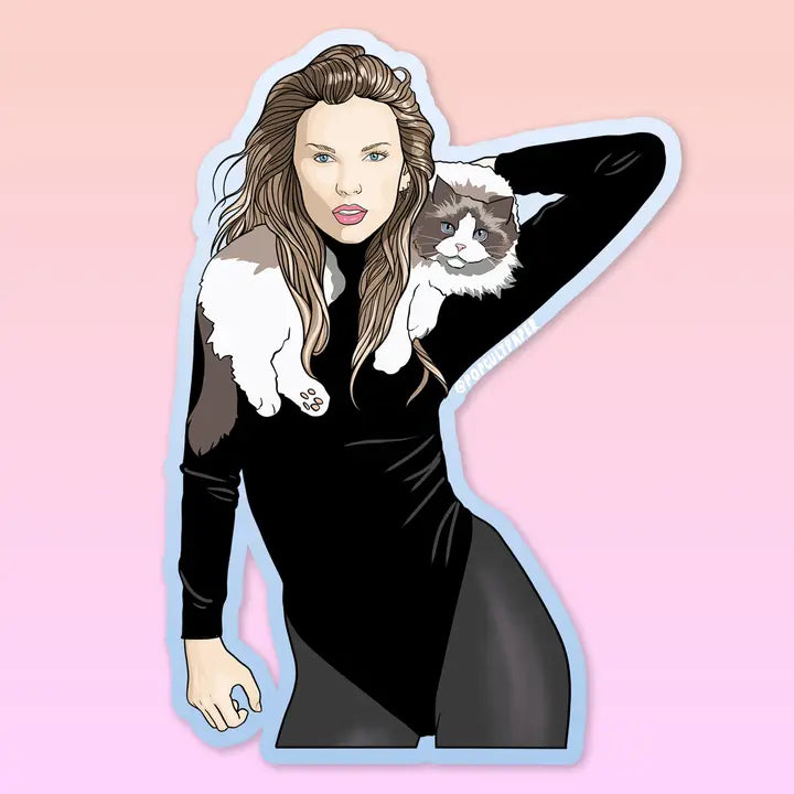 "Karma is a Cat" Taylor Swift Vinyl Sticker