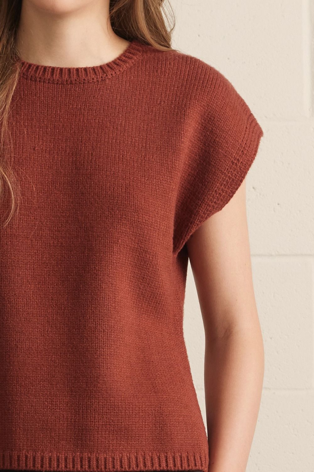 Terracotta Cap Sleeve Sweater