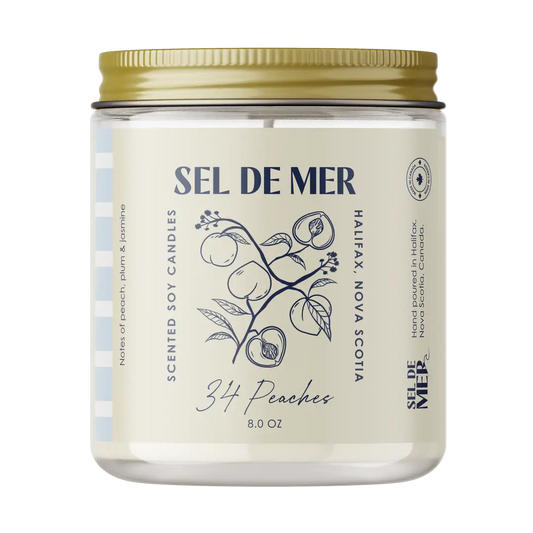 *Canadian Brand* | "34 Peaches" 8oz Soy Candle