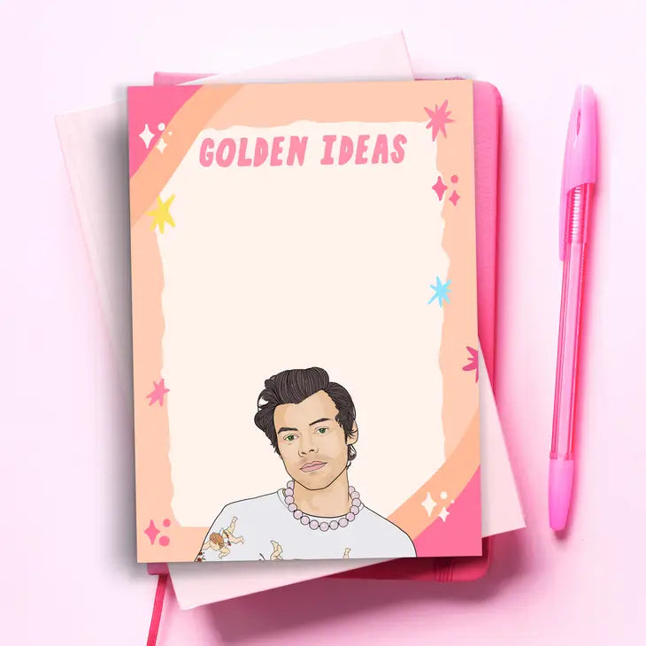 "Golden Ideas" Harry Styles Notepad