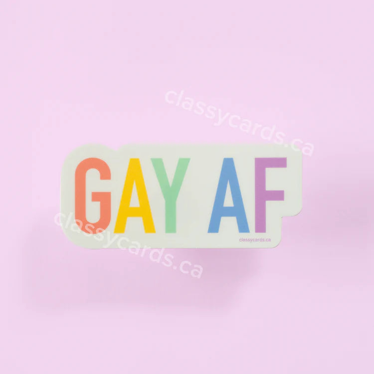 "Gay AF" Vinyl Sticker