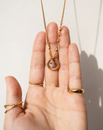 GRIGRI | GOLD LONG CRYSTAL NECKLACE