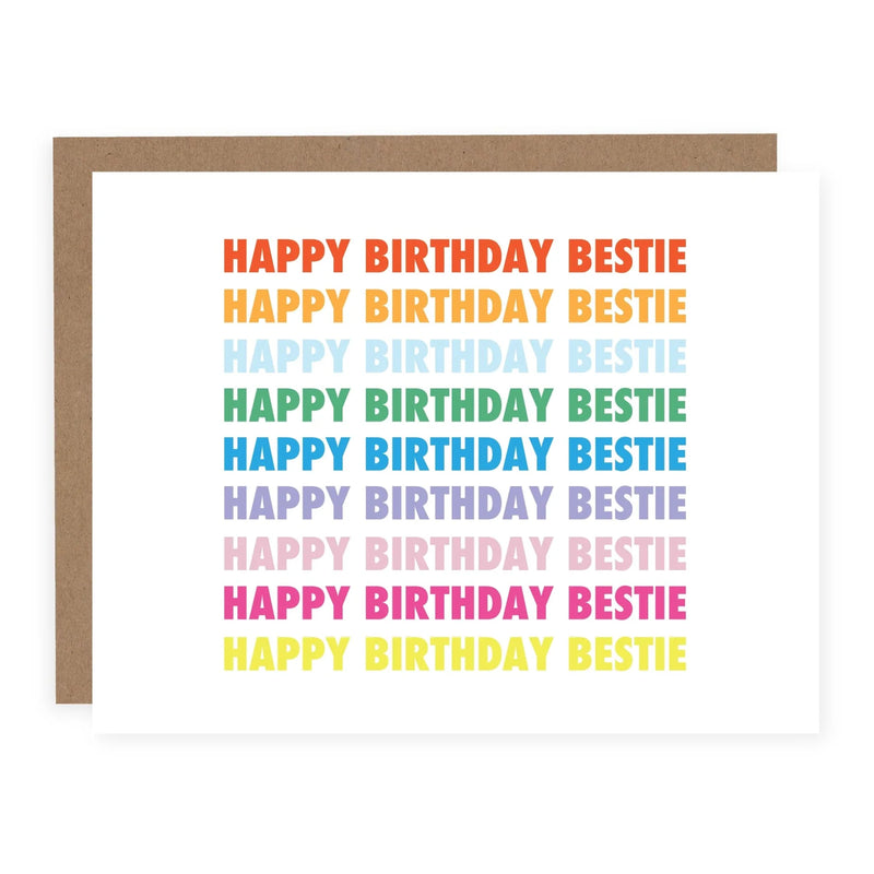 "Happy Birthday Bestie" Birthday Card
