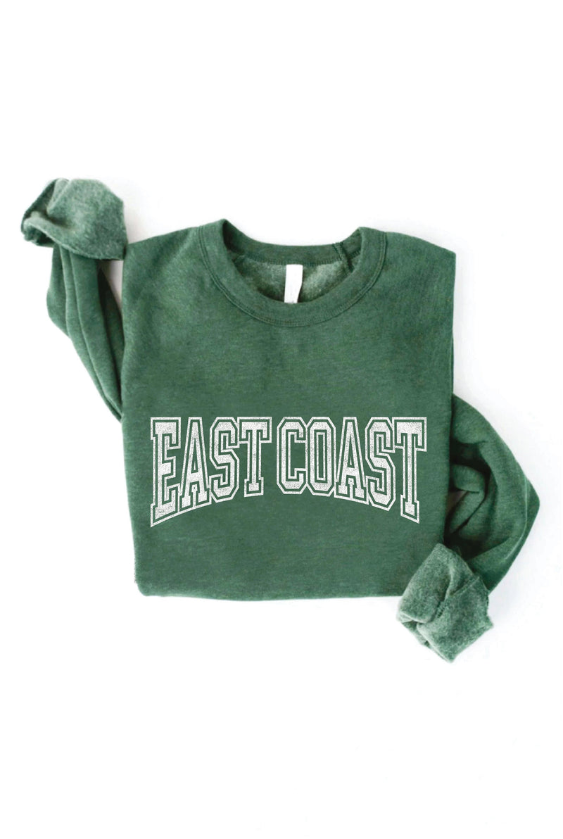 Unisex East Coast Sweatshirt (Collegiate) - Heather Forest