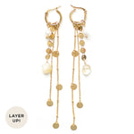 HONEY | LONG MULTI-STRAND GOLD EARRINGS