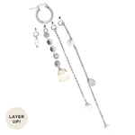 HONEY | LONG MULTI-STRAND SILVER EARRINGS