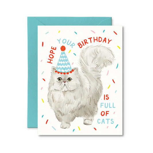 *Canadian Brand* | "Hope Your Birthday is Full of Cats" Birthday Card