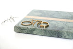 PEAK | GOLD VERMEIL BEADED V RING