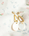 MILKY | GOLD STARBURST PENDANT EARRINGS