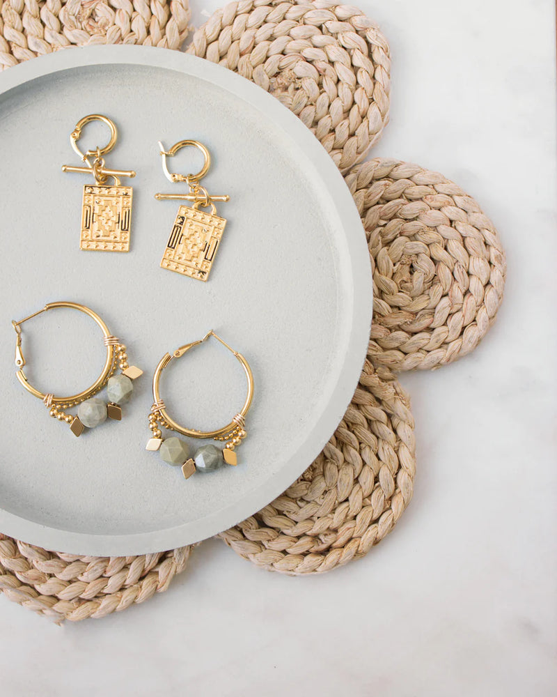 ZENITH | GOLD HOOP EARRINGS