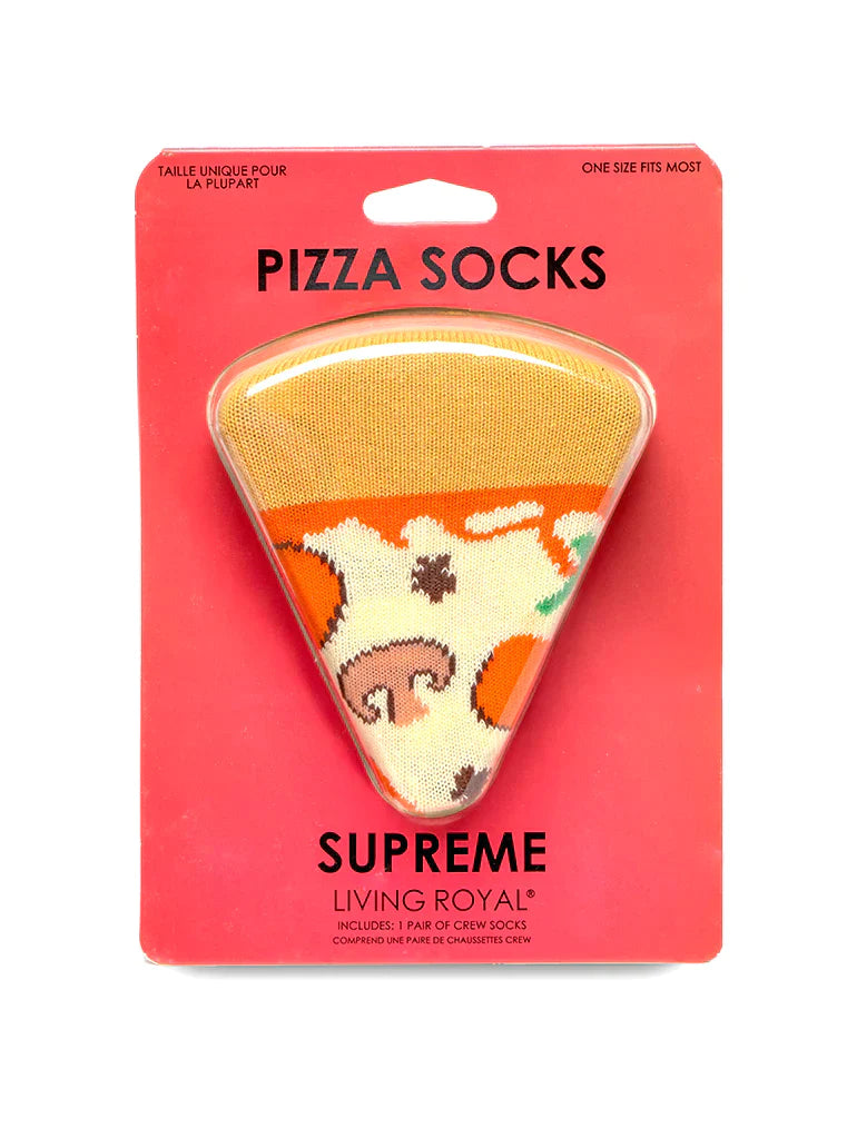 "Pizza" 3D Crew Socks