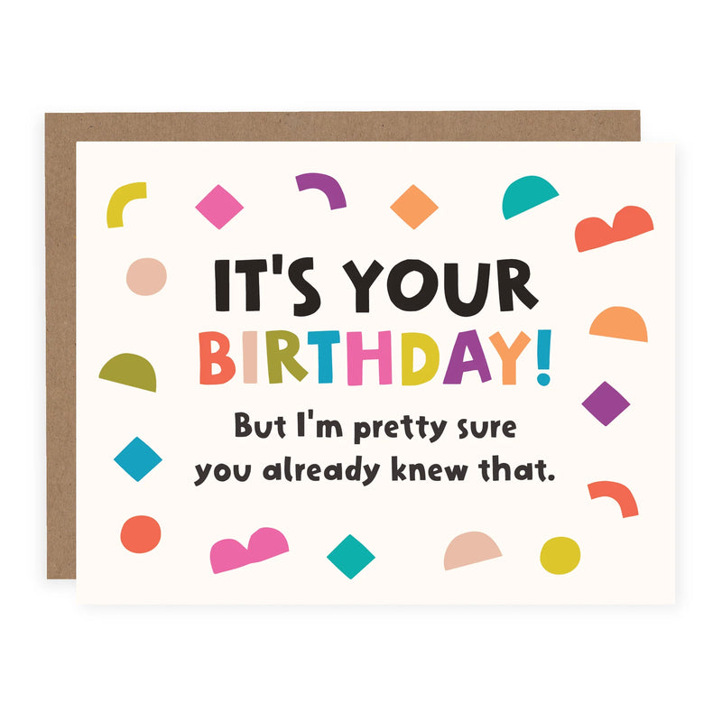 "It's Your Birthday!" Birthday Card