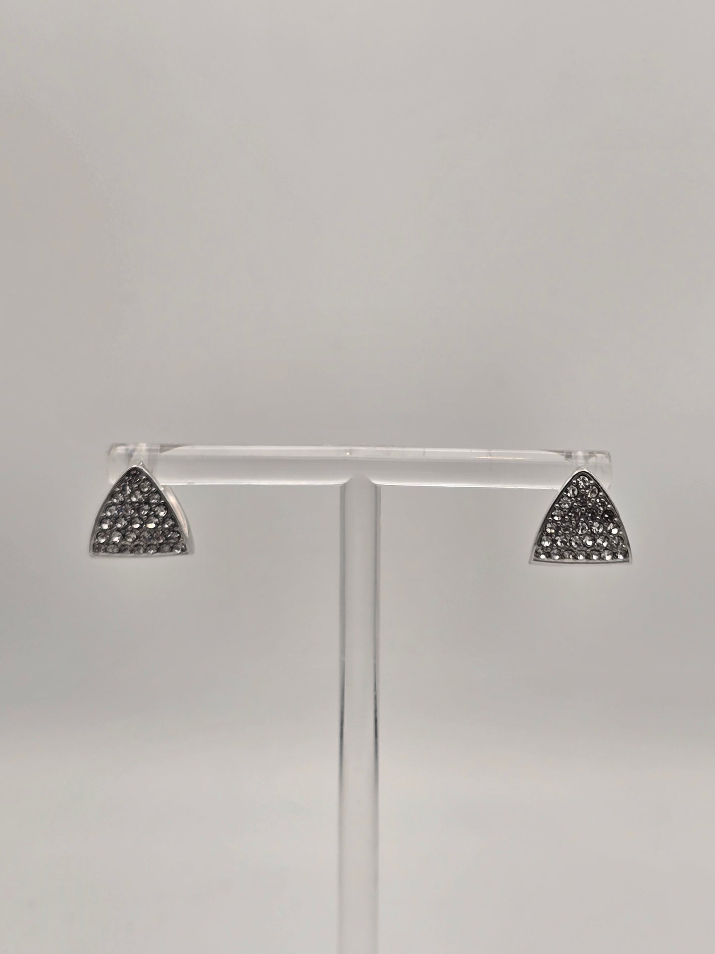 Stainless Steel Sparkle Cuff Earrings in Gold or Silver