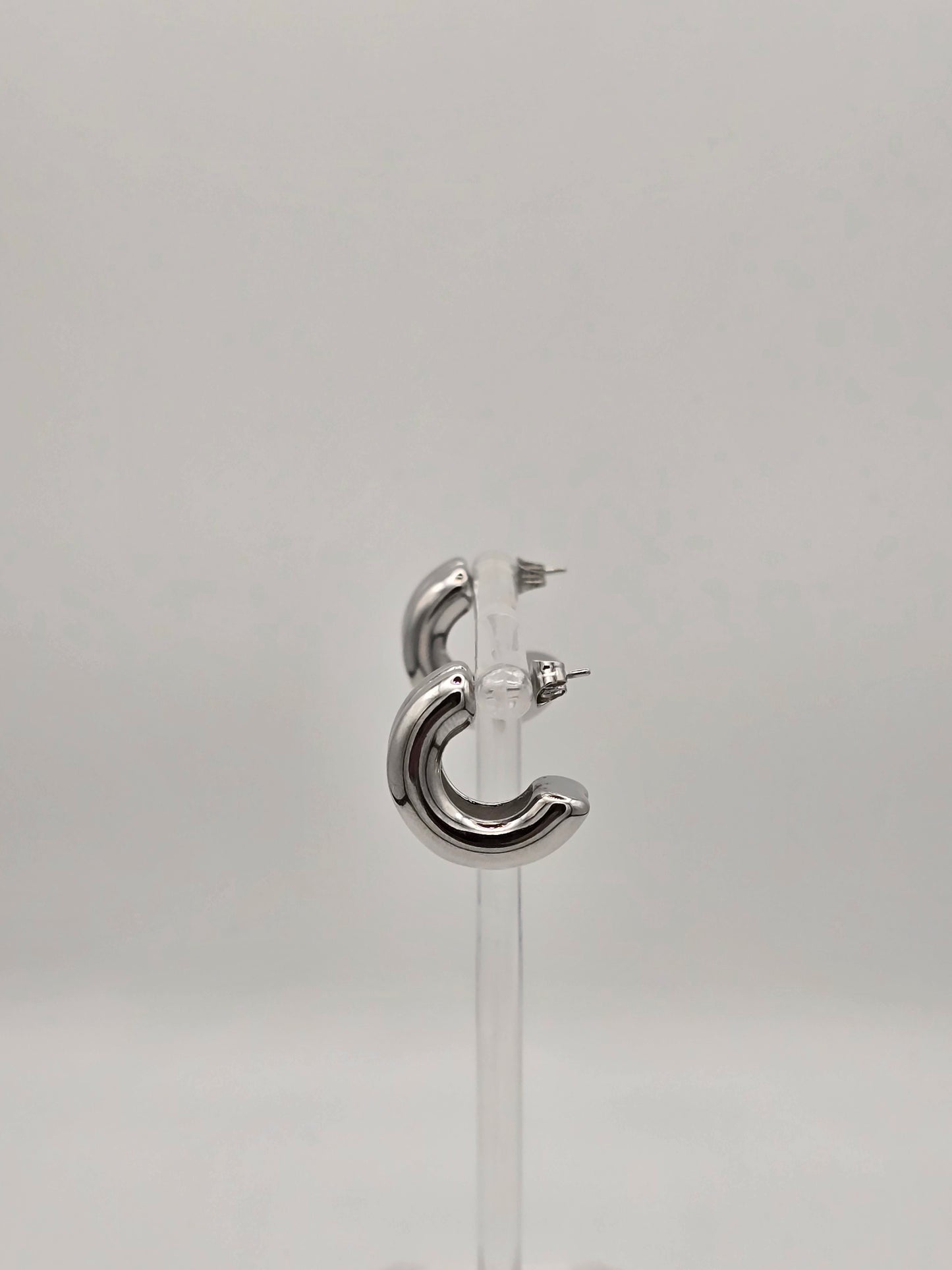 Stainless Steel Double Hoop Earrings Gold, Silver or Two-Tone