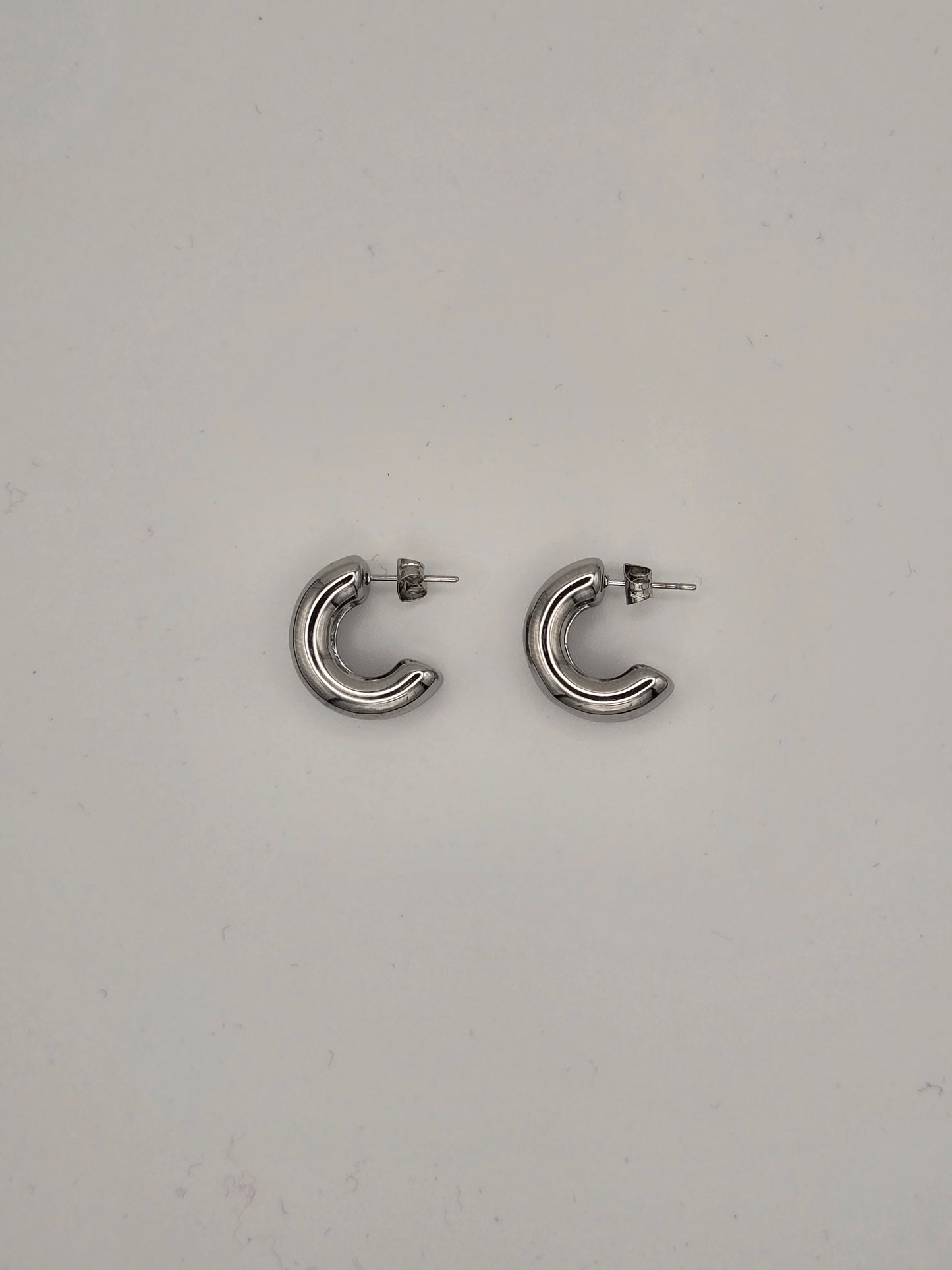 Stainless Steel Double Hoop Earrings Gold, Silver or Two-Tone