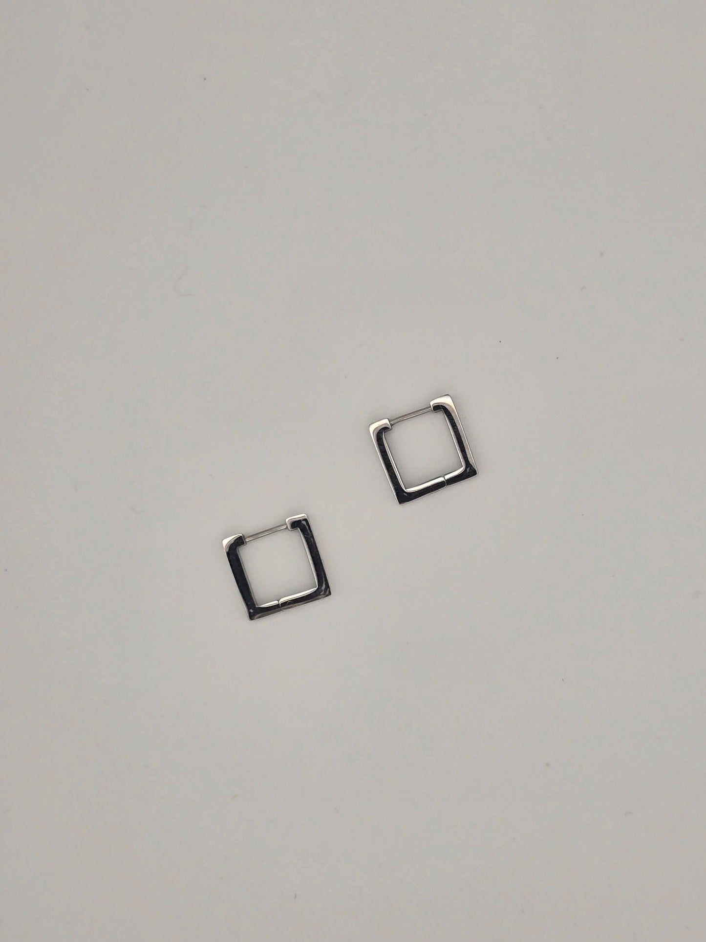 Stainless Steel Square Hoop Earrings