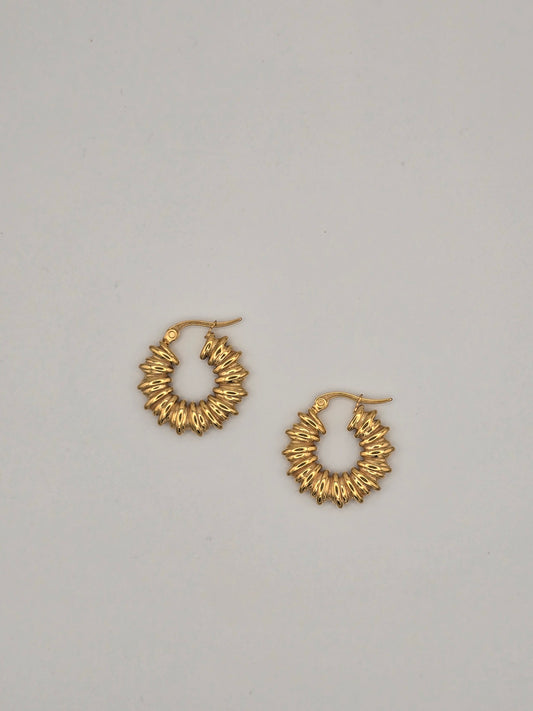Textured Hoop Earrings