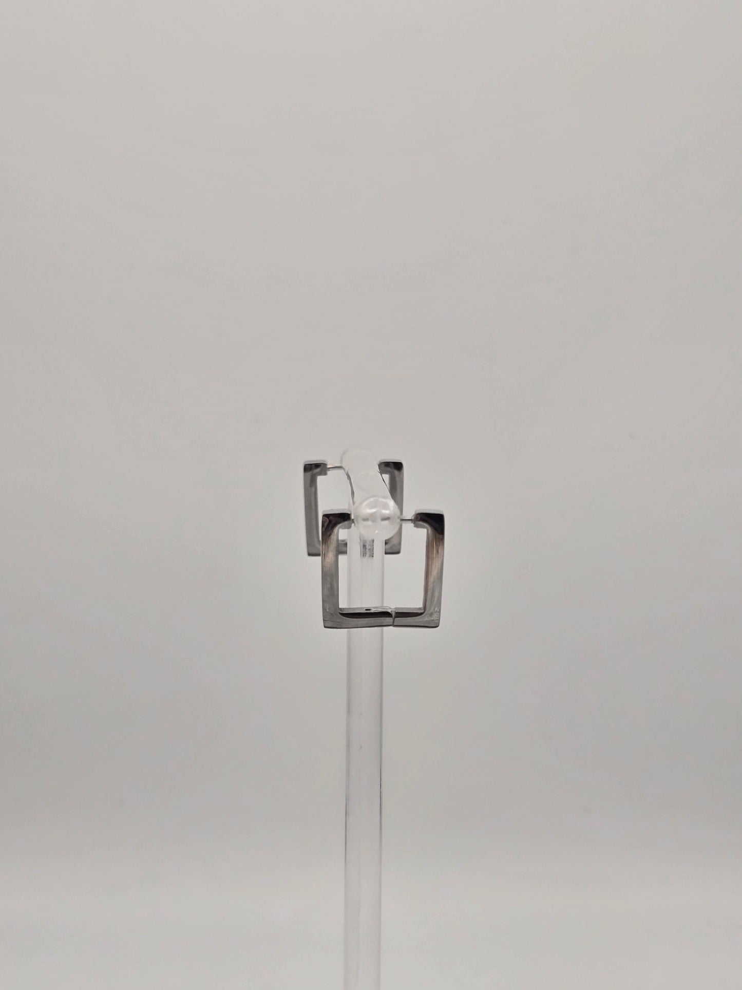 Stainless Steel Square Hoop Earrings