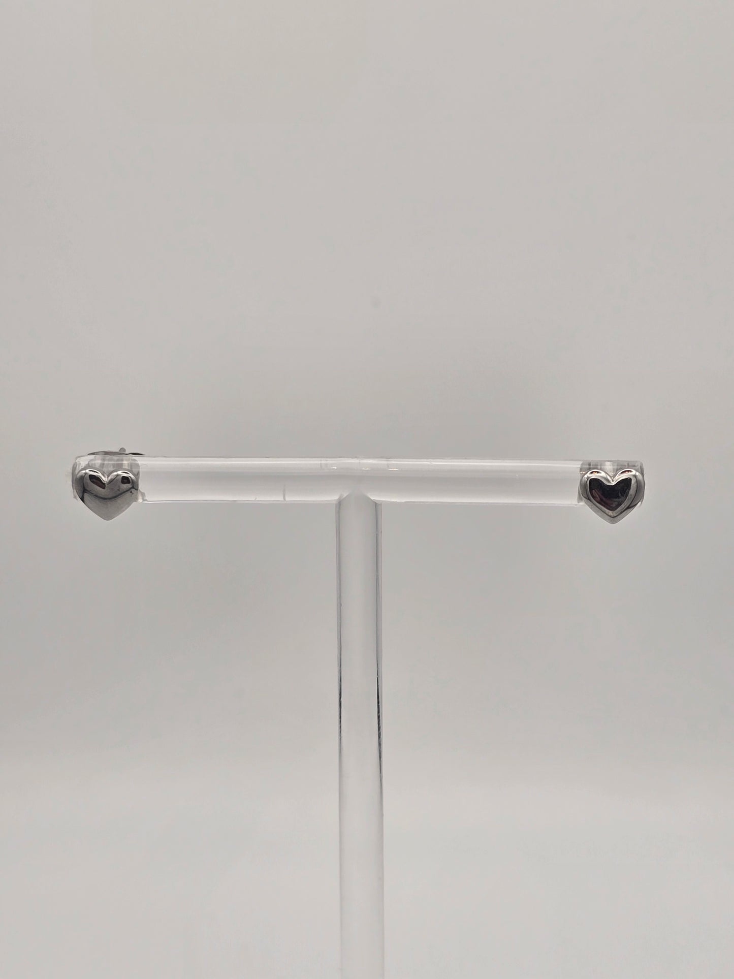 Stainless Steel Small Heart Studs (Gold or Silver)